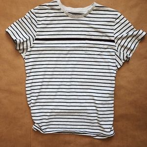 American Eagle Striped Pocket Tee